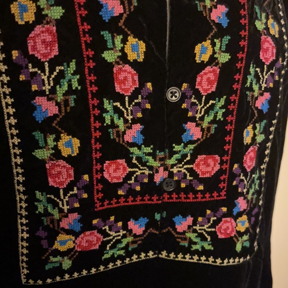 Free People Velvet Embroidered Sheath Dress - Picture 4 of 11